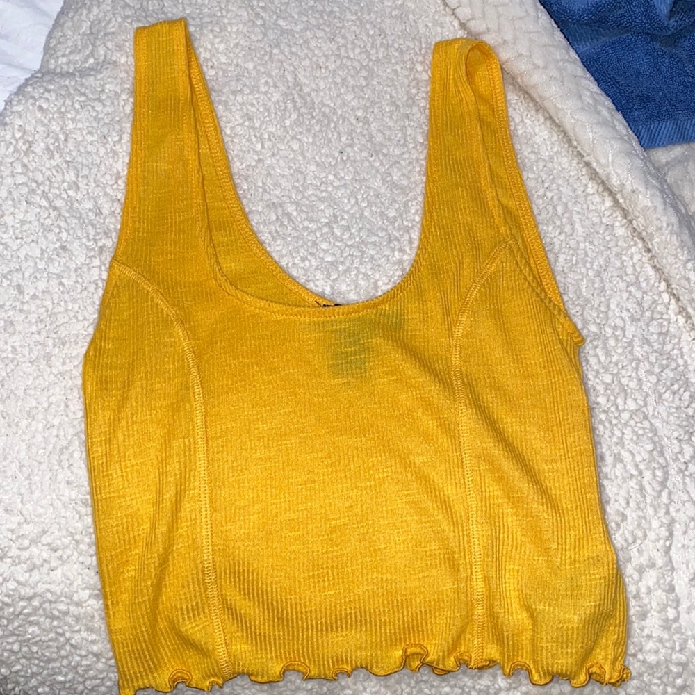 Yellow Crop top